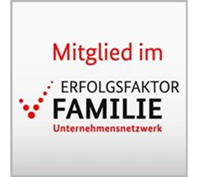Logo vom Zertifikat Mitglied im Erfolgsfaktor Familie Unternehmensnetzwerk