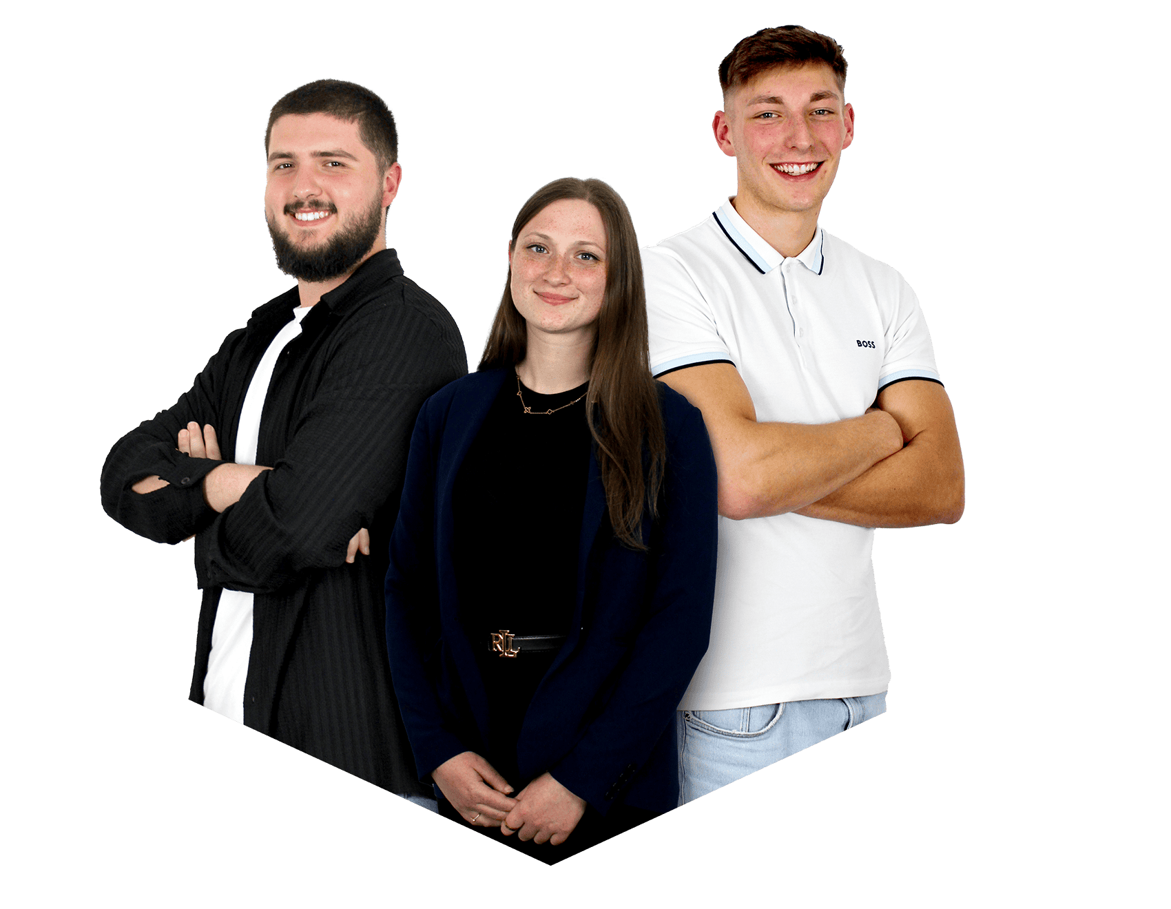 Zwei Azubis und eine Azubine